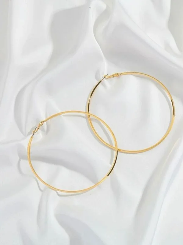 BRINCO DE ARGOLA 5.6 - COR PRATA OU DOURADO 1 PAR